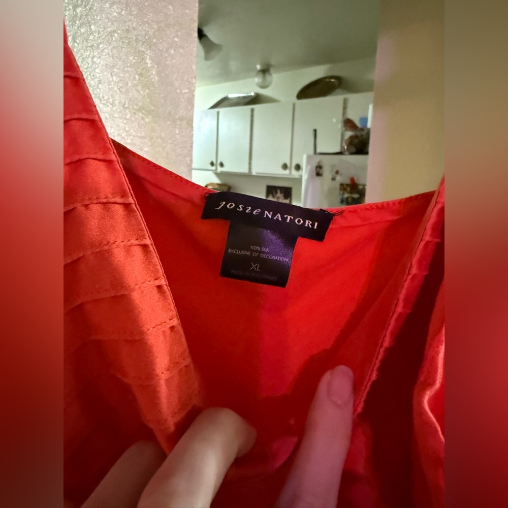 Natori Vibrant Coral Chemise - Picture 2 of 3
